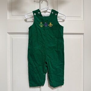 9 Month Mardi Gras Jon Jon Longalls Fleur de Leis Green Louisiana Purple Yellow